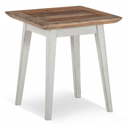 Table De Chevet Bois Blanc 50x50x55cm