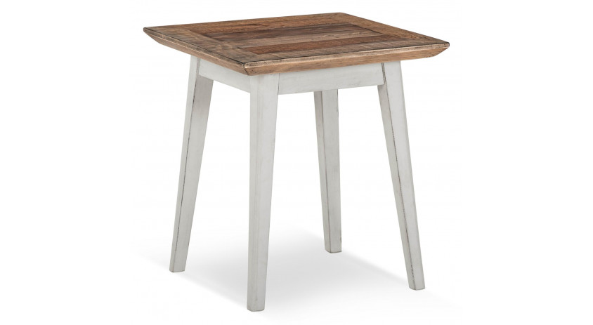 Table De Chevet Bois Blanc 50x50x55cm