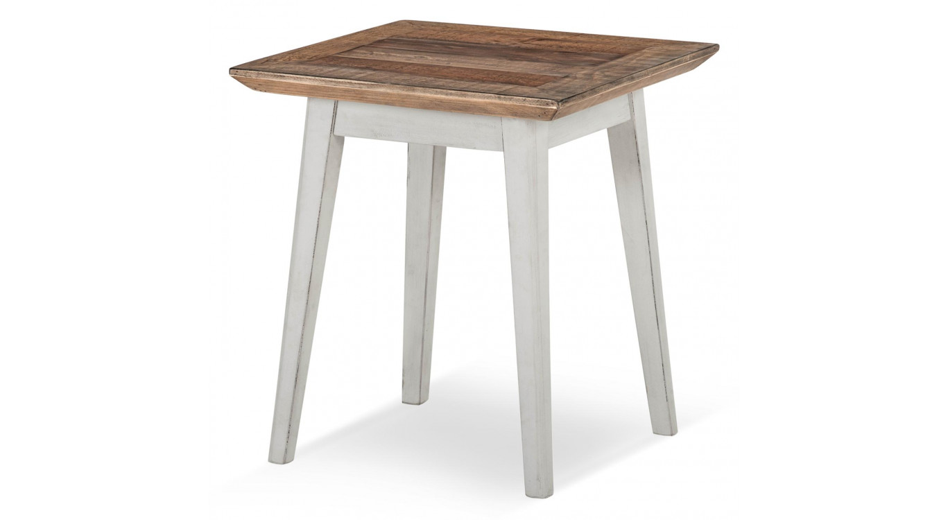 Table De Chevet Bois Blanc 50x50x55cm