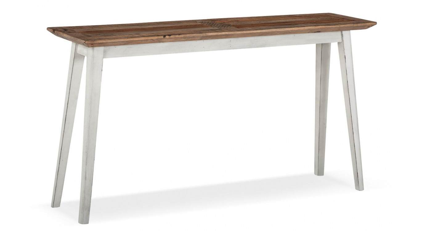 Console Bois Blanc 140x35x75cm