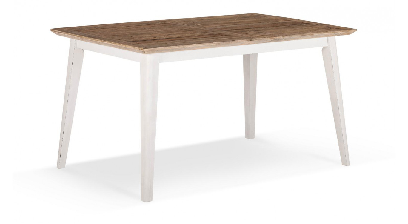 Table à Manger Bois Blanc 140x90x77cm