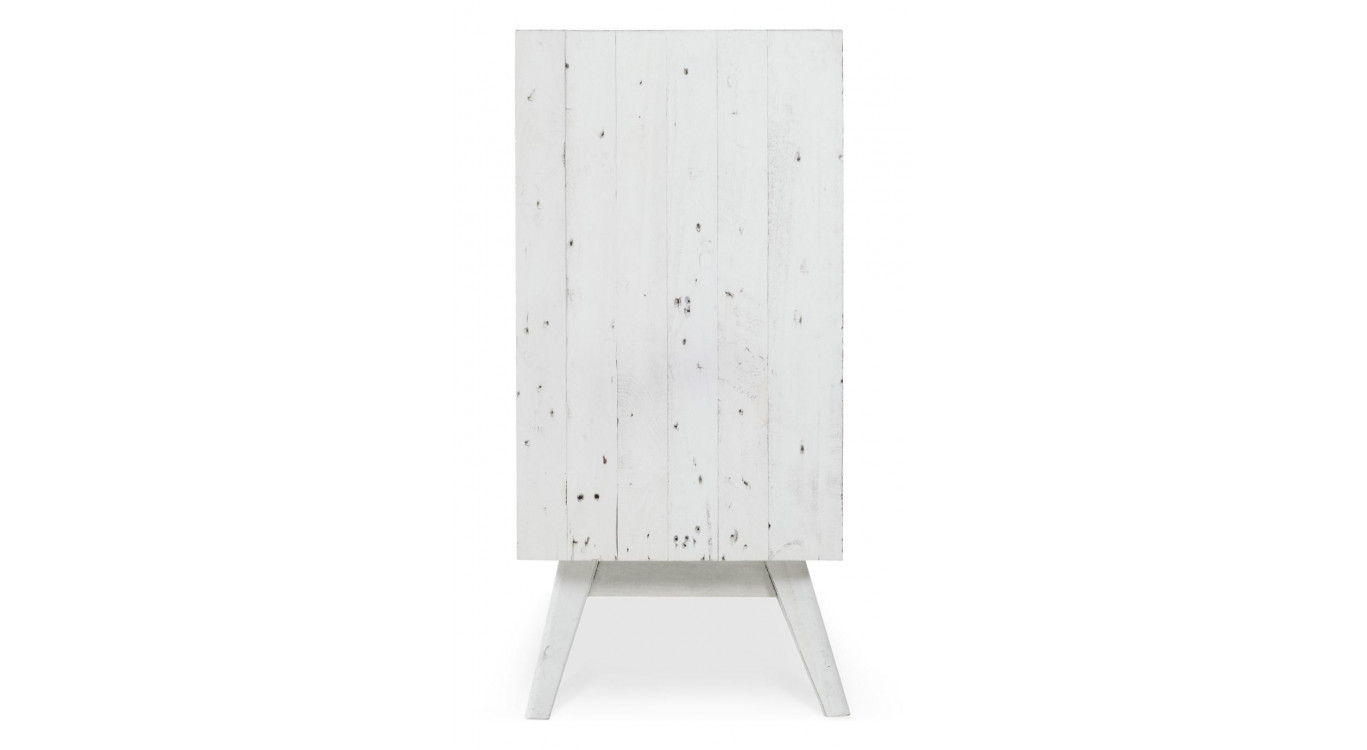 Buffet 3 Tiroirs Bois Blanc 160x40x85cm