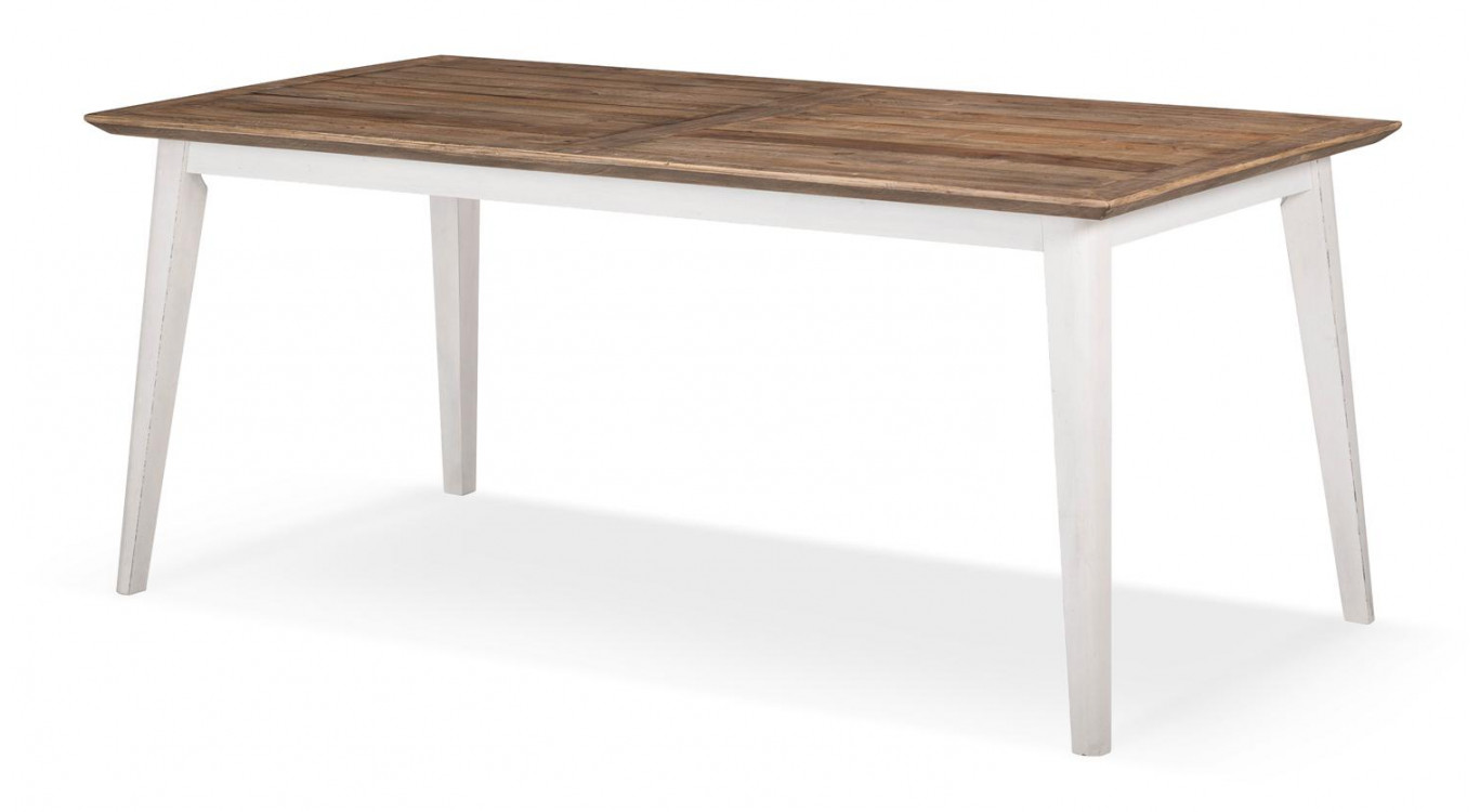 Table à Manger Bois Blanc 180x90x77cm