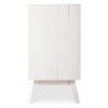 Commode 6 Tiroirs Bois Blanc 130x45x85cm