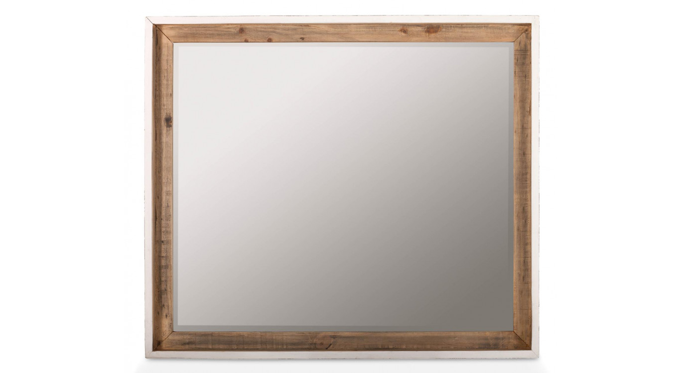 Miroir Bois Blanc 110x110x95cm