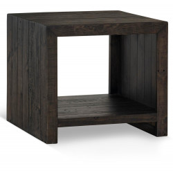 Table De Chevet Bois Marron 60x60x55cm