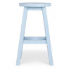 Tabouret Bois Bleu 40x40x65cm