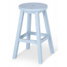 Tabouret Bois Bleu 40x40x65cm