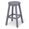 Tabouret Bois Gris 40x40x65cm