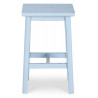 Tabouret Bois Bleu 40x35x65cm