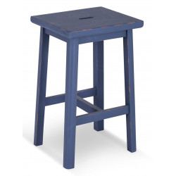 Holzhocker Blau 40x35x65cm