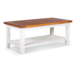 Table Basse Bois Blanc 120x60x50cm