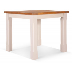 Table à manger Bois Blanc 90x90x77.5cm