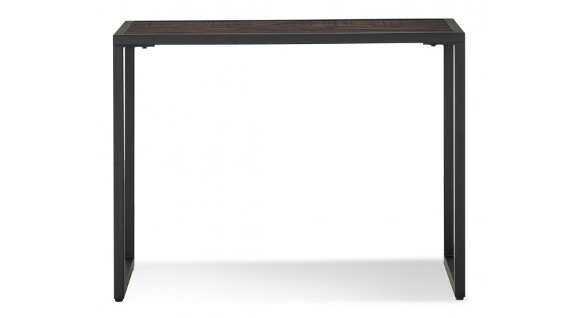 Bureau Bois Métal Marron 100x50x76cm