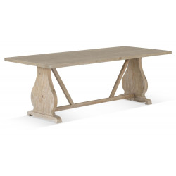 Table à Manger Bois Marron 230x100x76cm