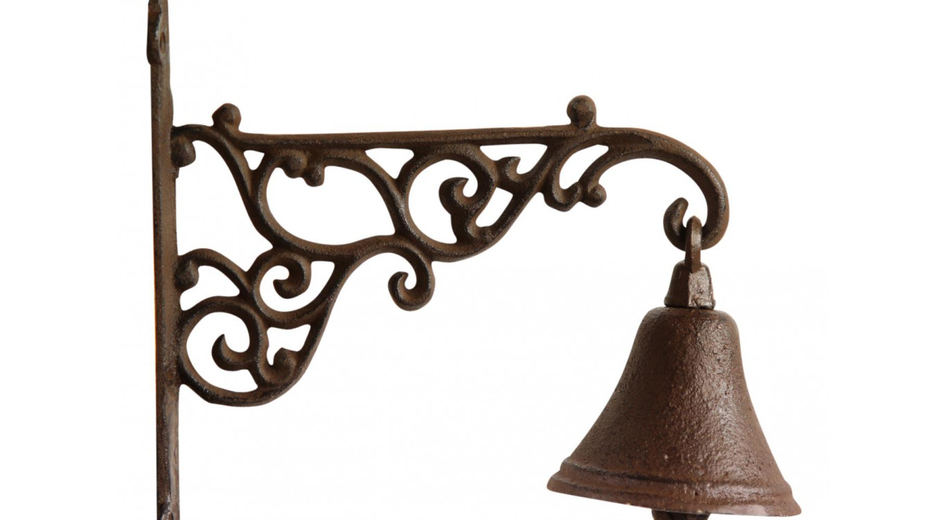 Cloche Fonte Marron 24x9x21cm