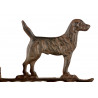 Cloche Chien Fonte Marron 21x11x26cm