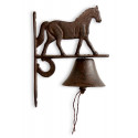 Horse Bell Cast Iron Brown 19x11x25cm