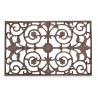 Tapis Paillasson Rectangulaire Fonte Marron 62.5x2x39cm