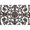 Tapis Paillasson Rectangulaire Fonte Marron 70.5x2.5x44cm