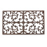 Tapis Paillasson Rectangulaire Fonte Marron 65x2x37cm