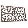 Tapis Paillasson Rectangulaire Fonte Marron 65x2x37cm