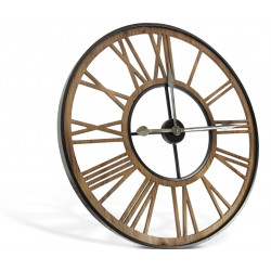 Grande Horloge Ancienne Fer Forge Marron 80x4x80cm