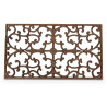 Tapis Paillasson Rectangulaire Fonte Marron 65x2x37cm