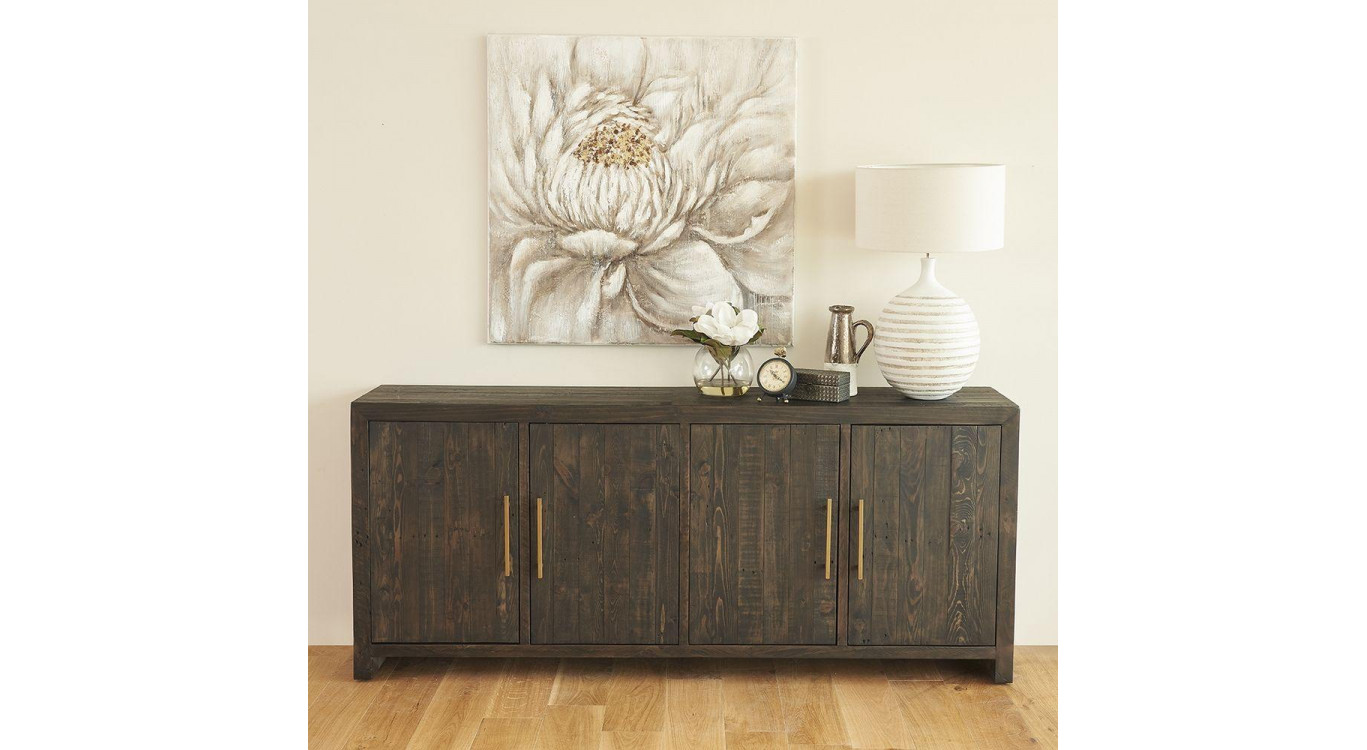 Anrichte Holz Braun 200x40x85cm