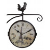 Horloge De Gare Ancienne Double Face Paris Tour Eiffel Fer Forge Blanc 24cm