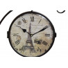 Horloge De Gare Ancienne Double Face Paris Tour Eiffel Fer Forge Blanc 24cm