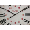 Horloge Ancienne Murale Paris Métal Blanc 58cm