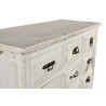 Meuble Semainier Chiffonnier Grainetier Bois Blanc Cérusé 18 Tiroirs 87x34.5x99.5cm