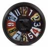 Grande Horloge Ancienne Murale Antiquités Métal Multicolore 70cm