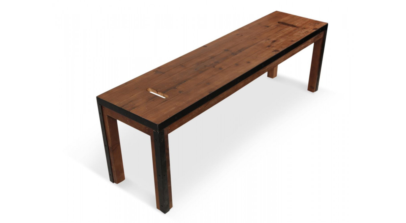 Banc Bois Marron 140x35x44,5cm