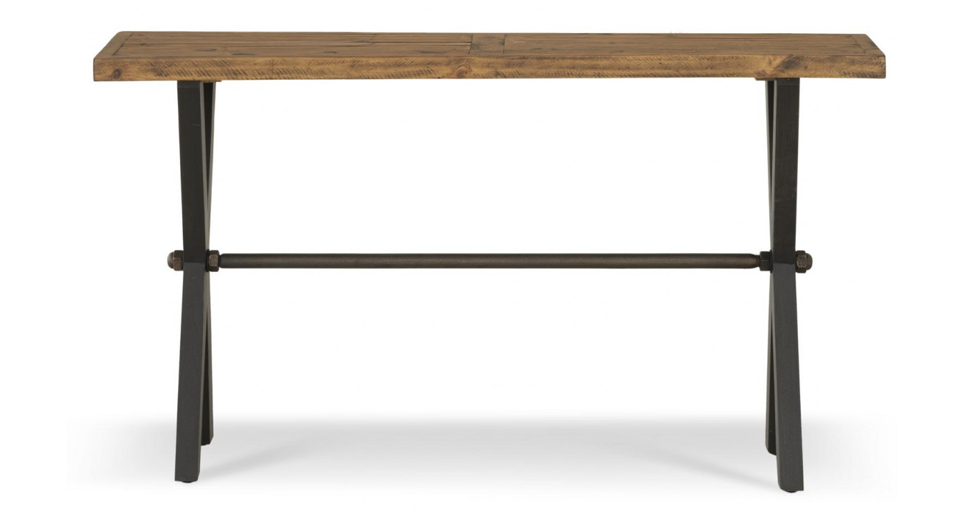 Console Bois Marron 140x40x75cm