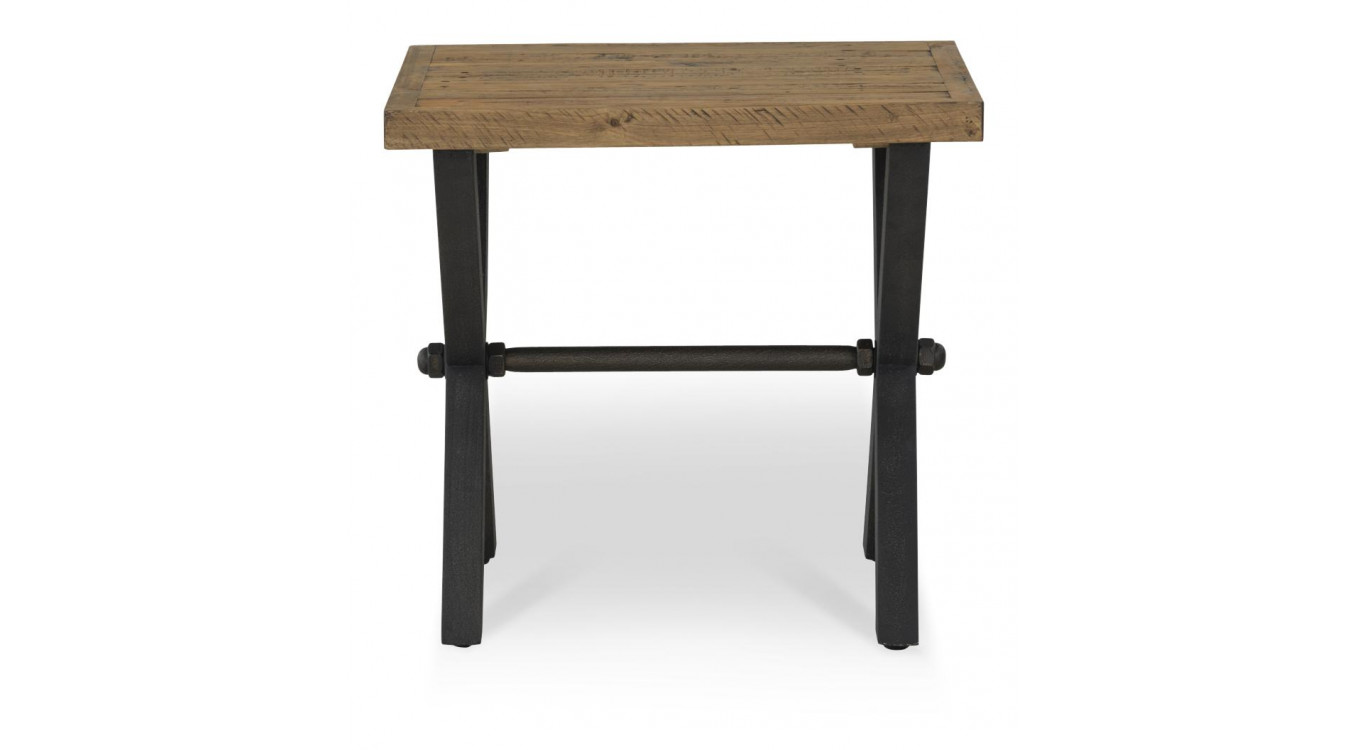 Table De Chevet Bois Marron 60x60x55cm