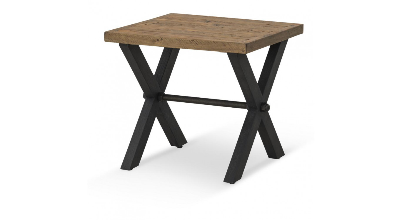 Table De Chevet Bois Marron 60x60x55cm