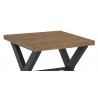 Table De Chevet Bois Marron 60x60x55cm