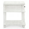 Table De Chevet 1 Tiroir Bois Blanc 50x50x55cm