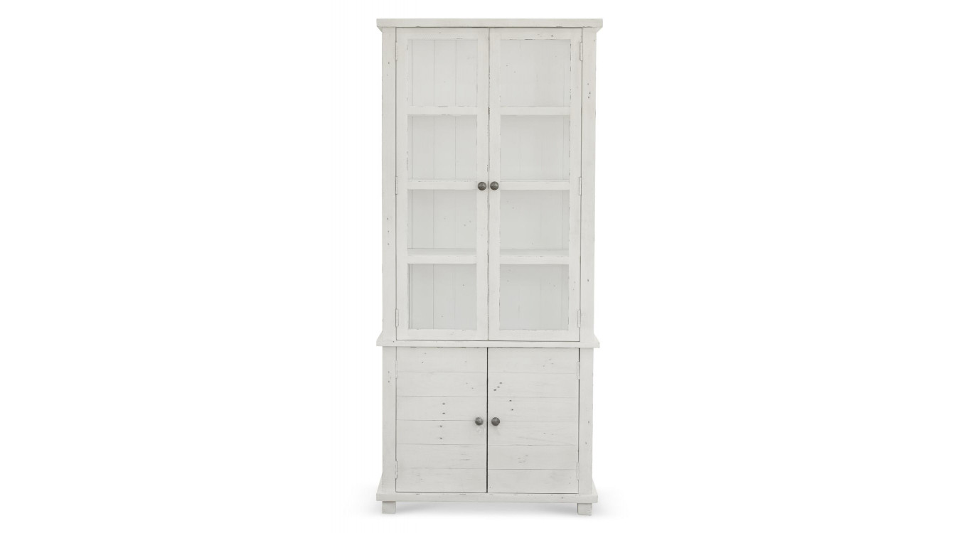 Vaisselier Bois Blanc 80x40x180cm