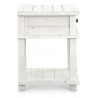 Table De Chevet 1 Tiroir Bois Blanc 50x45x60cm