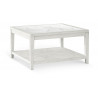 Table Basse Bois Blanc 100x100x45cm