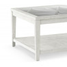 Table Basse Bois Blanc 100x100x45cm