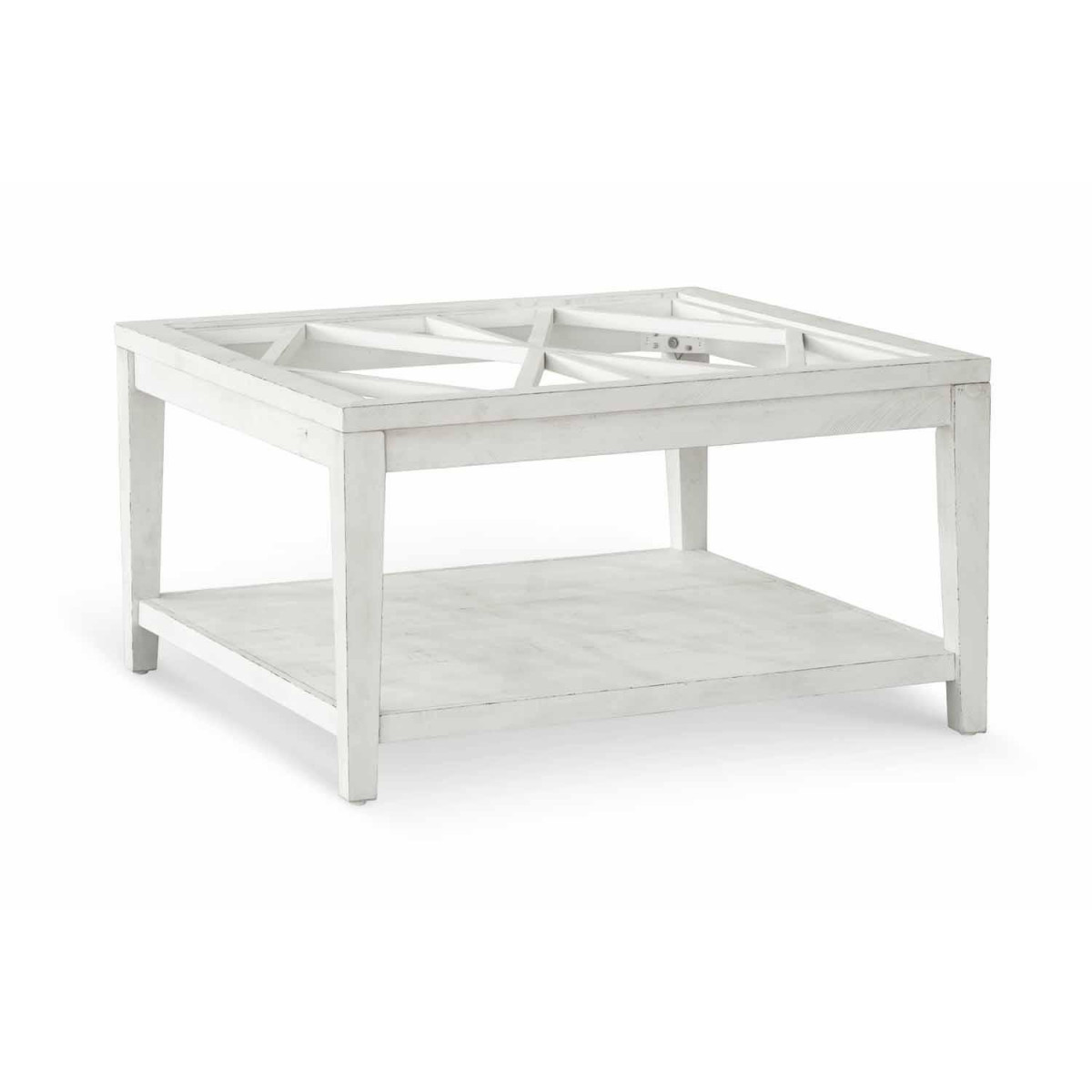 Table Basse Bois Blanc 100x100x45cm