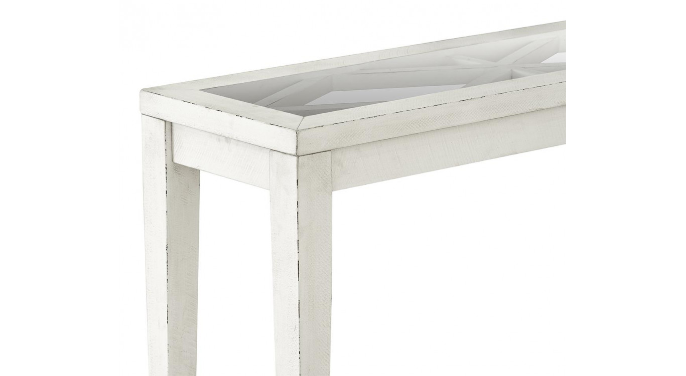 Console Bois Blanc 105x35.5x75cm