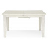 Table à Manger Bois Blanc 140-180x95x78.5cm