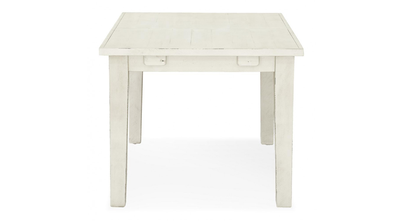 Table à Manger Bois Blanc 140-180x95x78.5cm