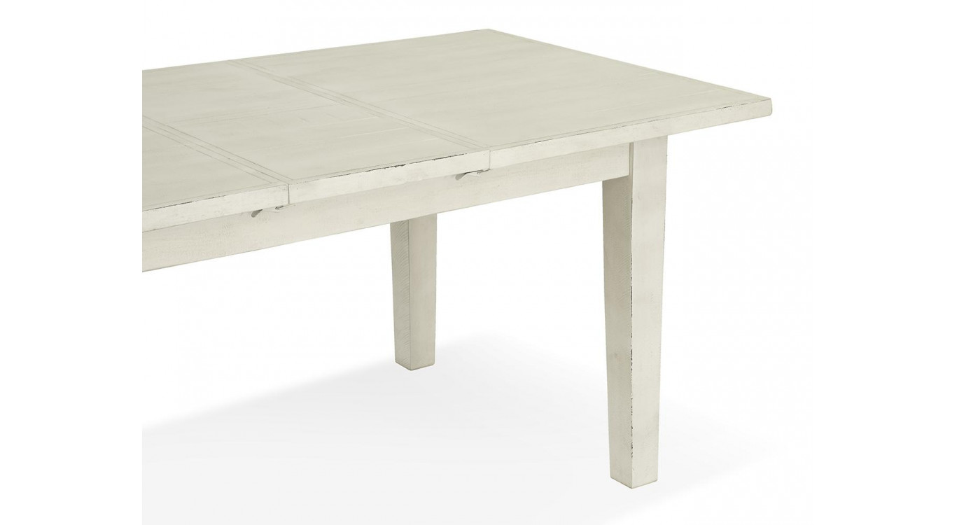 Table à Manger Bois Blanc 140-180x95x78.5cm