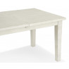 Table à Manger Bois Blanc 140-180x95x78.5cm